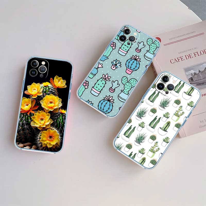 RE63 Watercolour Cacti And Succulent Phone Case for Motorola Moto Edge 20 30 40 50 S30 Fusion Ultra Pro Neo Lite + G200 G23