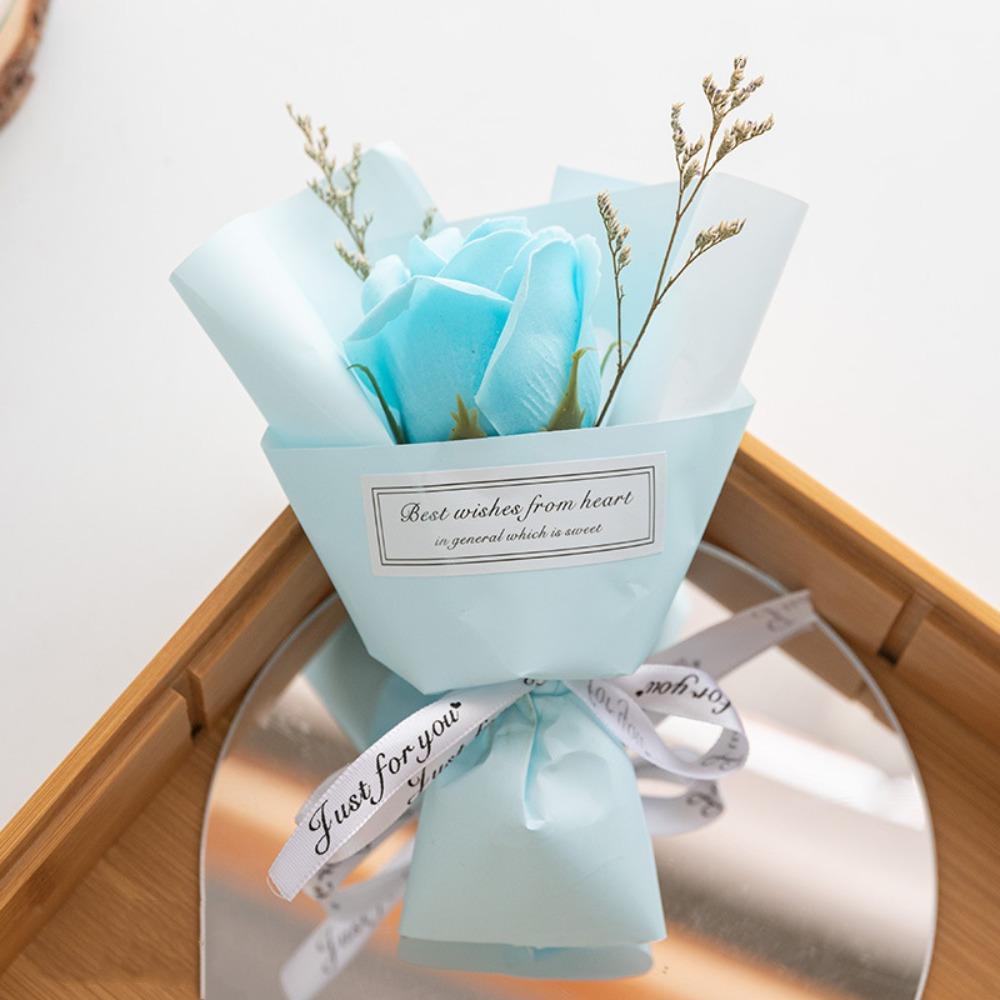 16cm Soap Flower Bouquet Mini Rose Flower Artificial Flower Bouquet Party Decoration A