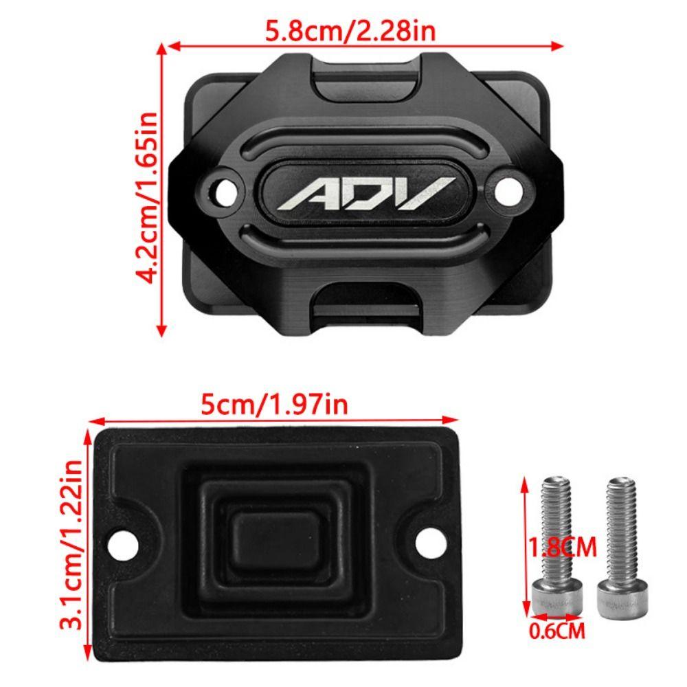 2 Stück Erhöhte Haltbarkeit Motorrad Öltankabdeckung mit Schrauben Bremsflüssigkeitsbehälterdeckel für ADV-Fahrer