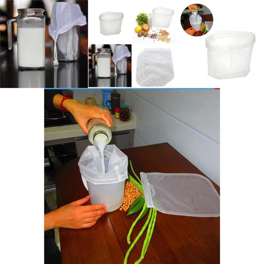 Durable Reusable Mesh Filter Bag For Fruit Juices Tea And Herbal Infusions
