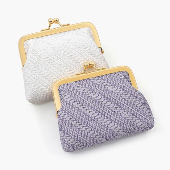 Mini Bærbar Myntpung Faux Skinn Kyss Lås Vekslepose Flerbruks Nøkler