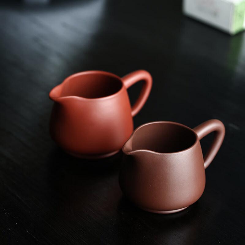 Zisha Purple Clay Tea Fair Cups and Strainers