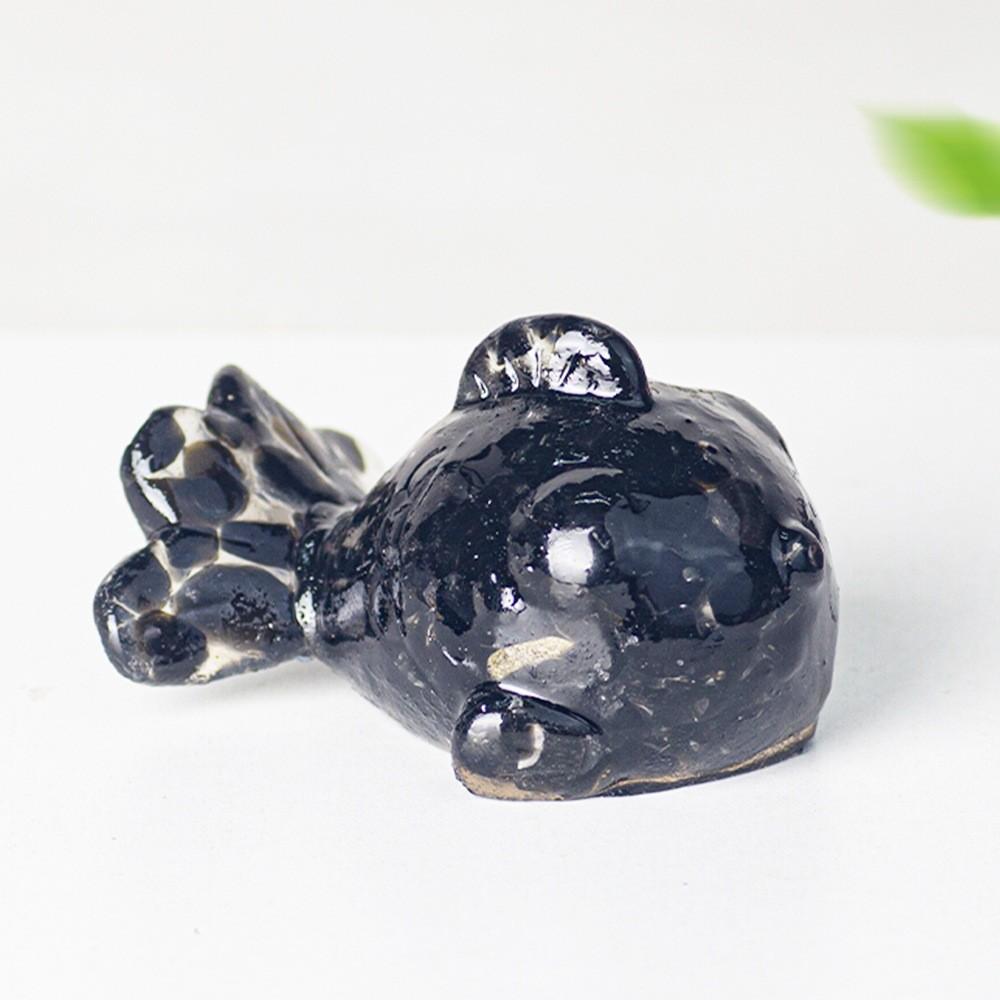 Crystal Resin Fish Figurine With Cute Animal Design For Car Interior And Home Decor