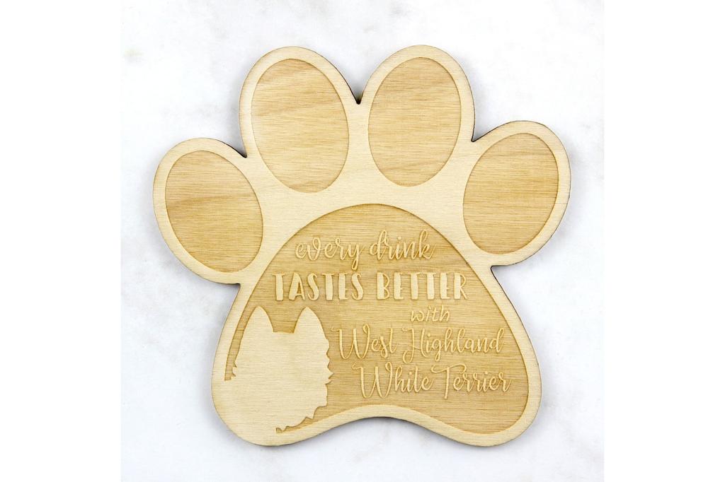 West Highland White Terrier, Westie, Westy - Porta-copos, porta-copos gravado com cão, presente para amante de cães da marca Art-Dog
