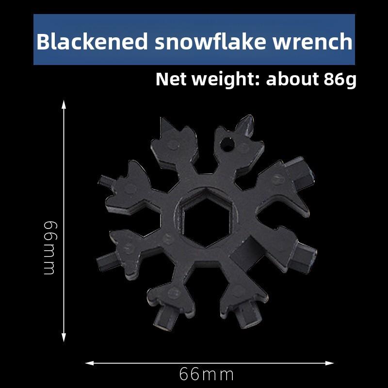 Многофункциональный уличный домашний восьмиугольный снежинка-гаечный ключ Black octagon