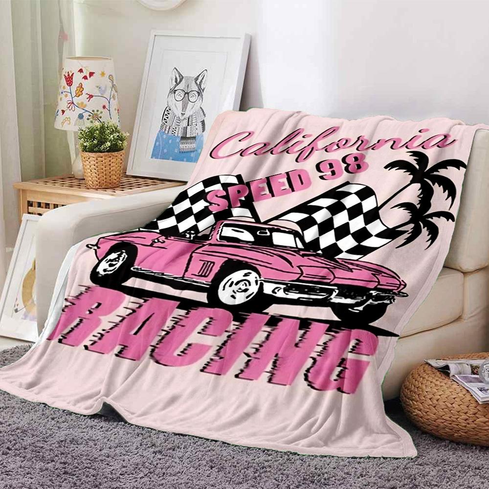 

1pc California Speed 98 Racing Soft Flannel All-Season Throw for Home, Office, Outdoor UseDurable Comfort 100559 80cmx120cm(31inx47in)