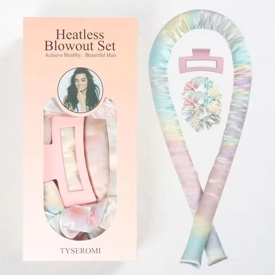Heatless Curling Rod Headband Silk Curls Ribbon Hair Rollers Sleeping Soft Headband Lazy Hair Curlers Hair DIY Styling Tools