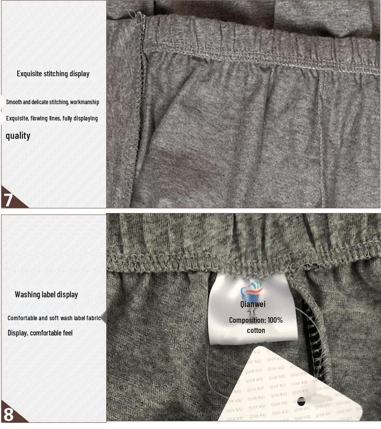 Easy-Wear Cotton Rehab Pants for Post-Surgery, Paralyzed, or Bedridden Men
