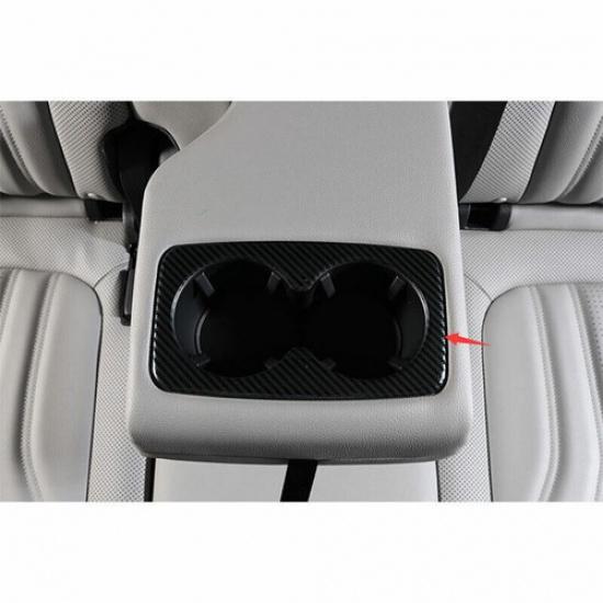 Carbon Fiber 1PCS For Ford Escape Kuga - Frame Trim Rear Water Cup Panel