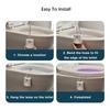 Toilet Night Lights, USB Rechargeable LED Bowl Projection Lighting with Motion Sensor, Cool Fun Bathroom Accessory - Unique & F