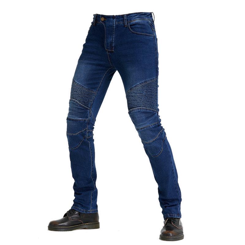 Men's Retro Stretch Motorcycle Jeans – Fall-Proof, Straight-Leg Riding Pants