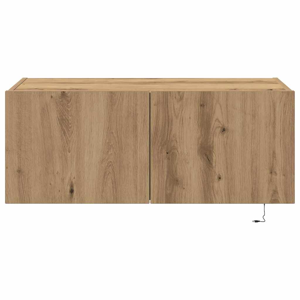 TV Wall Cabinet Artisan Oak 80 x 35 x 31 cm Particleboard