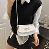 Fashion Bow Shoulder Armpit Bag Beautiful Solid Color Summer Simple Commuter Versatile Messenger Bag Women