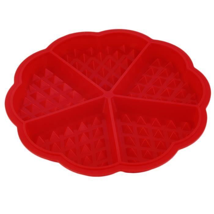 1 X Coeur Gaufre 5 Moule silicone Cavity Four Pan Cookie Cuisson Muffin Gâteau Accessoires de Cuisson Outils Cuisine Fournitures