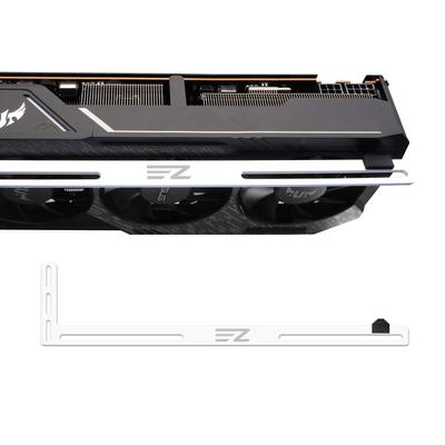 Držák GPU pro podporu grafické karty Video karty Držák proti prohýbání Tloušťka 3 mm Hliníková slitina Bílá EZDIY-FAB -