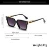 European and American Men's and Women's Fashionable Retro Sunglasses with Multiple Colors, Versatile for Summer Sun Shading and