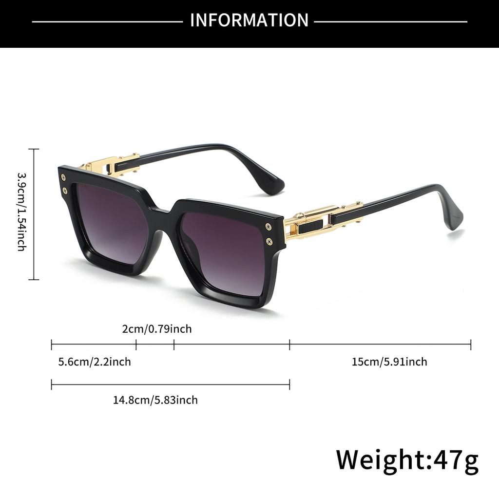 European and American Men's and Women's Fashionable Retro Sunglasses with Multiple Colors, Versatile for Summer Sun Shading and