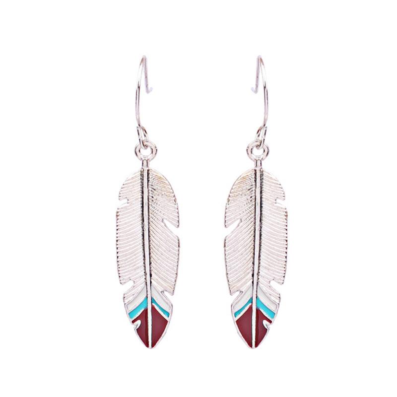 Vintage Ethnic Enamel Drop Oil Round Water Drop Earrings for Women Boho Multilcolor Beads Dangle Earring Female Pendiente Mujer
