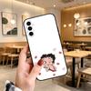 Classic Character Anime B-Bettys Boops  Phone Case Black Silicone Soft For Samsung Galaxy A73,A72,A71,A70,A53,A52,A51