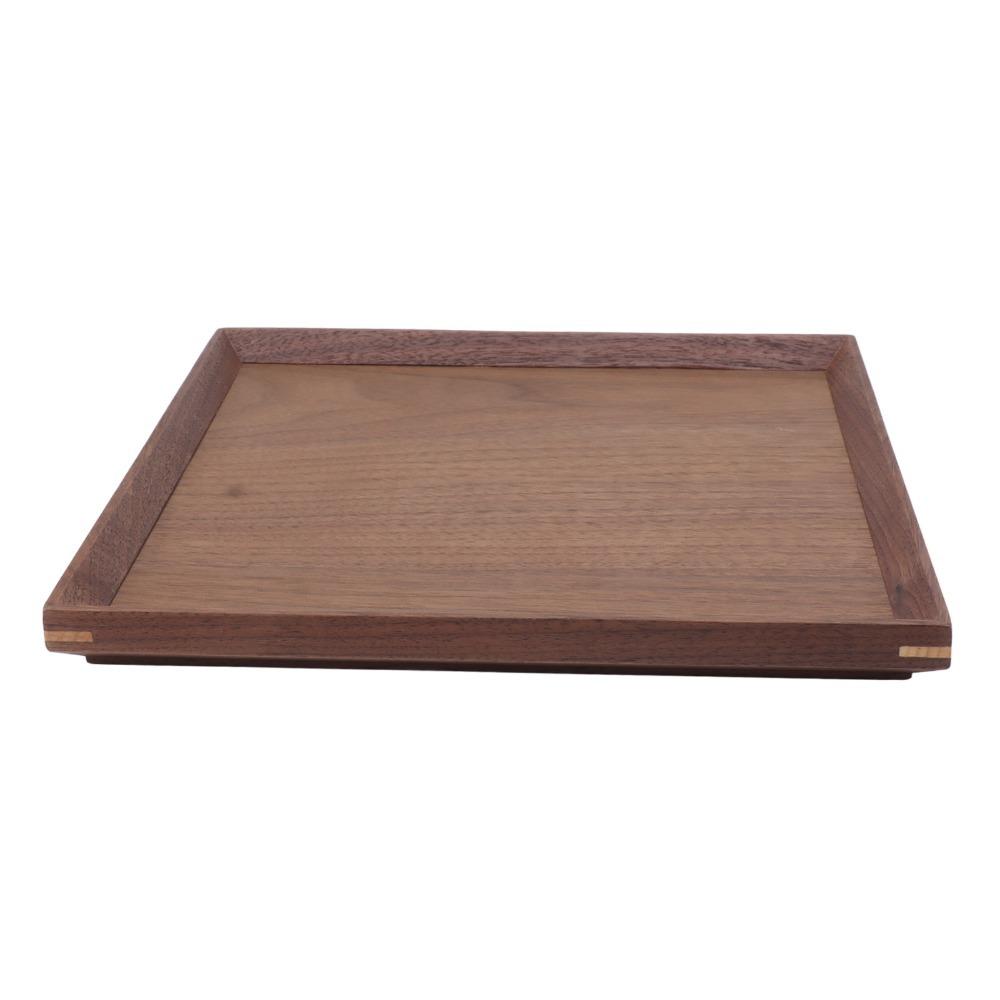 Wooden Serving Tray Square Wooden Platter Coffee Serving Wooden Serving Tray  Kitchen S