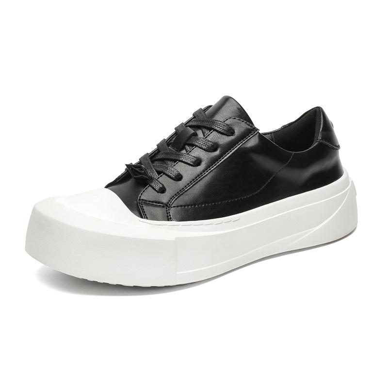 Big head Derby shoes men's thick-soled heightening British style couple with the same little white shoes casual skateboard shoes 66642-F