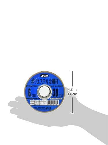 Yutakamake Polyester Rope, 6mm x 30m, Kongouuchi, Bobbin-Wound, RSX-4, Compact, High-Durability, Winding, Tying, Work Guy Rope