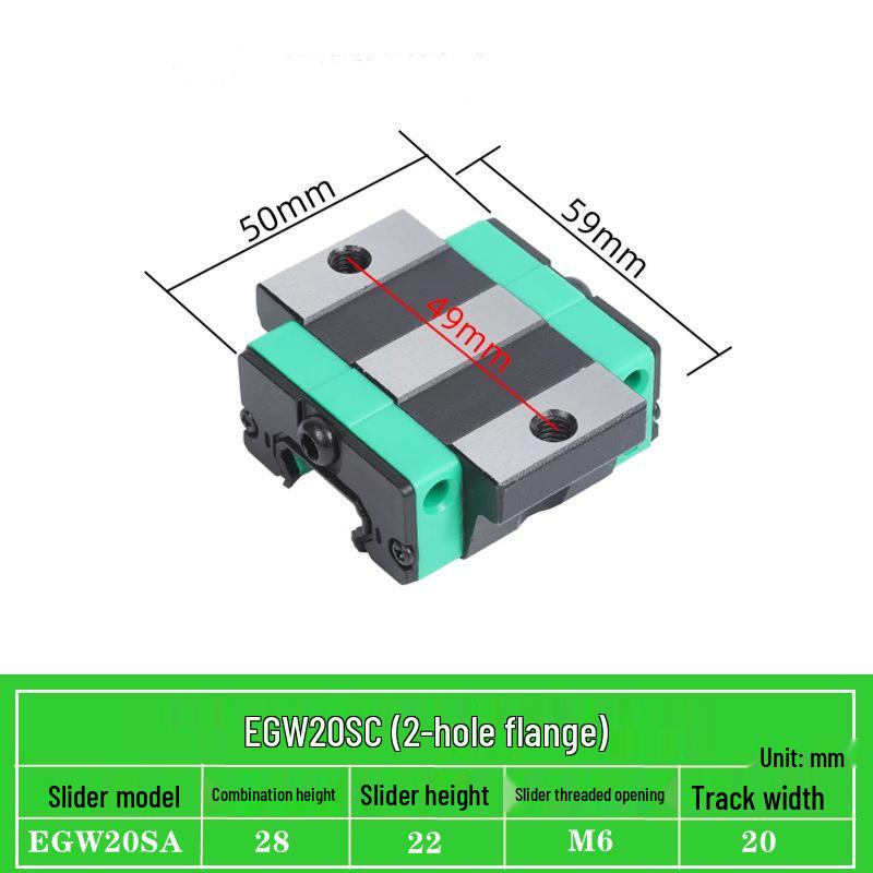 Precision Linear Guide Block Assembly EGH/EGW Series (15-65) CA SC