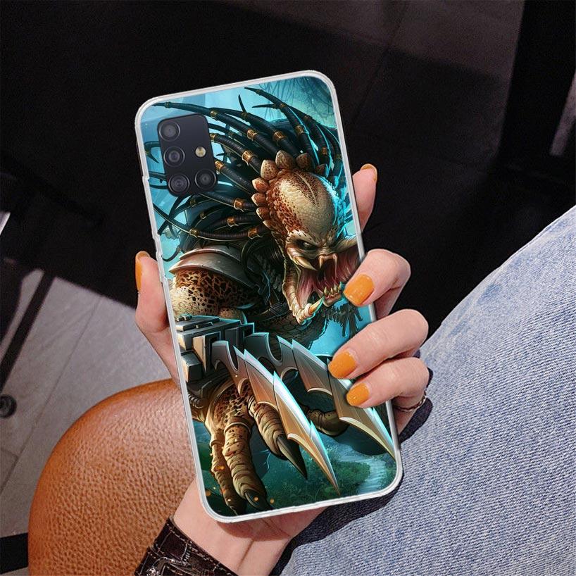 Alien Vs Predator Painted Phone Case For Samsung Galaxy A52 A32 A22 A12 A51 A31 A50S A30S A20S A10S Note 20 Ultra 10 Plus S10 A7