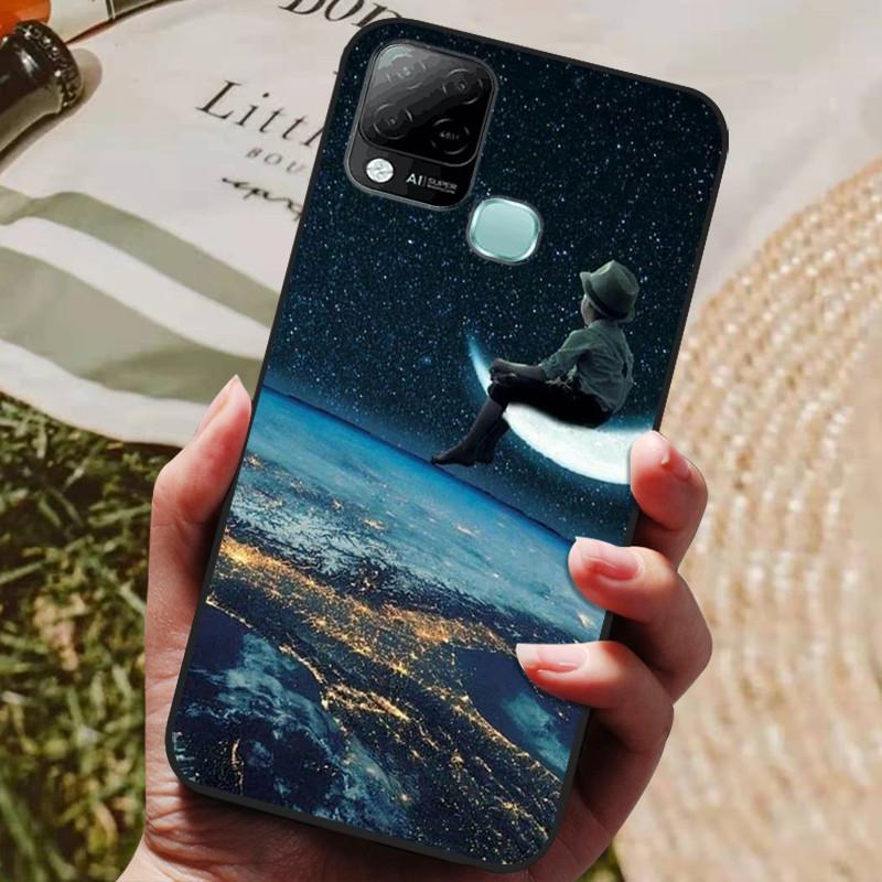 For Infinix Hot 10T Case Phone Cover Soft Silicone TPU Back Cases for Infinix Hot 10S NFC Case X689 Coques Hot10T  Hot10S Fundas