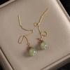 Hetian Jade Ear Line Transfer Safe Buckle Chinese Earrings Female Summer Temperament Ancient Net Red Dropship