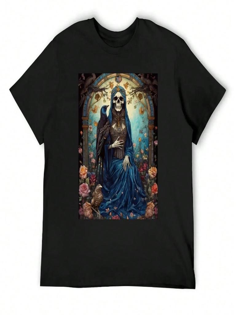 Nuestra Se_ora De La Santa Muerte T-Shirt Summer 2025 Anime Shirt Blue Lock unisex Designer T Shirt