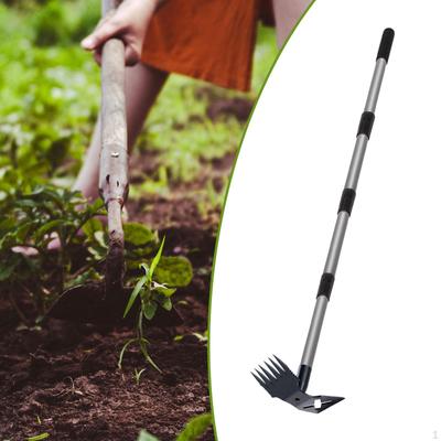 Garden Hoe Weeding Rake, Weeds Puller Agricultural Tool, Hand Remover for Soil