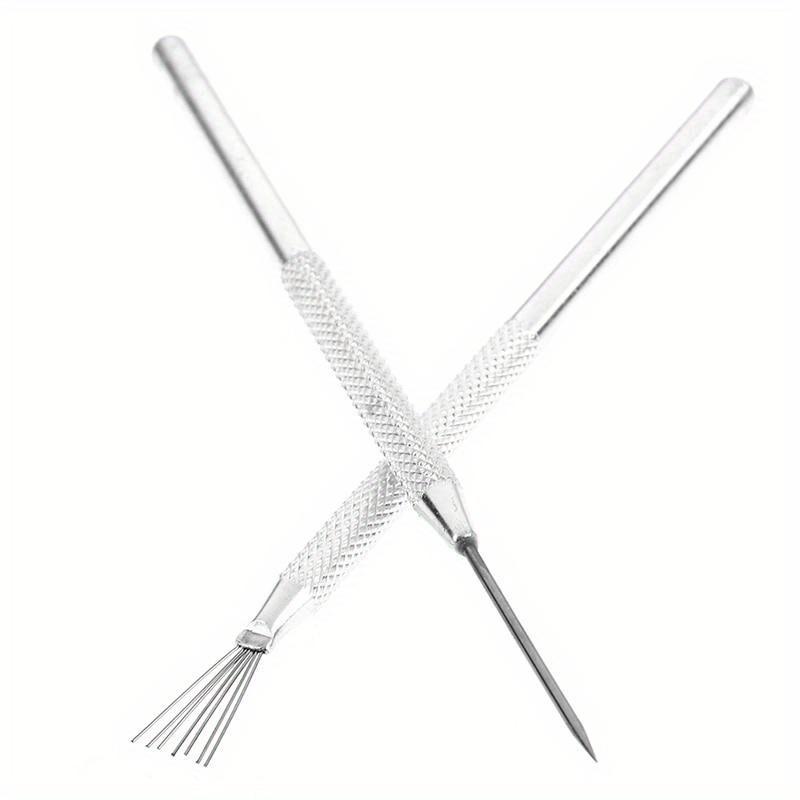 4pcs/set Feather Wire Texture & Pro Needle Pottery Clay Tools Set Ceramics Sculpting Modeling Tool Pottery Texture Brush Tools