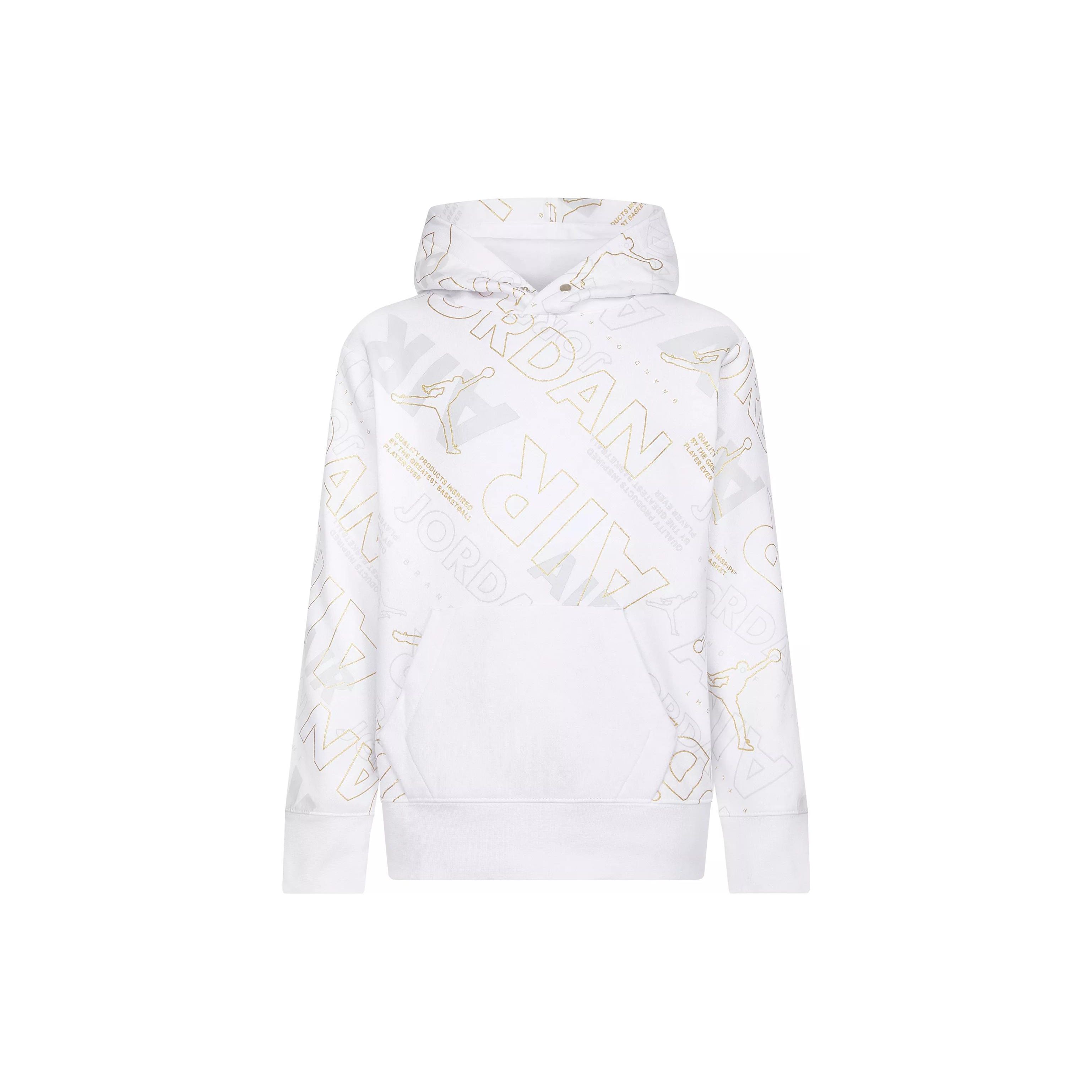 

Jordan Letter Print Hooded Sweatshirt Kids tops White 95C017-001 M