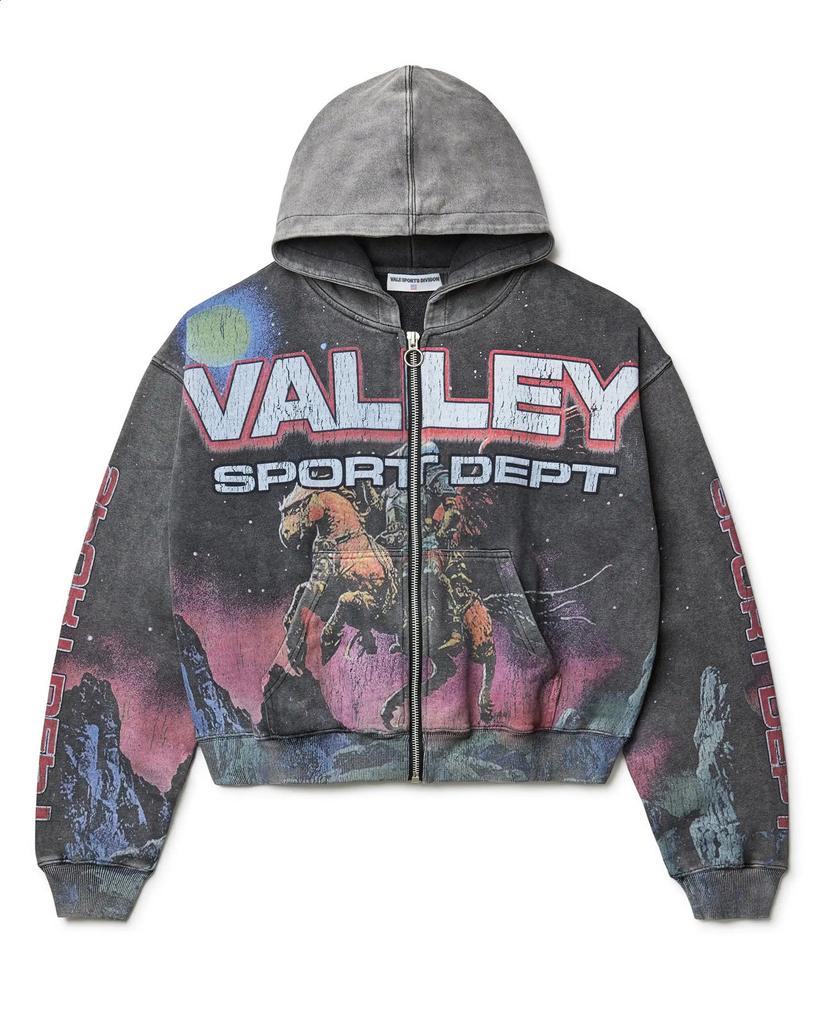 New digital 3D printing zipper Y2K sweater jacket for men and women