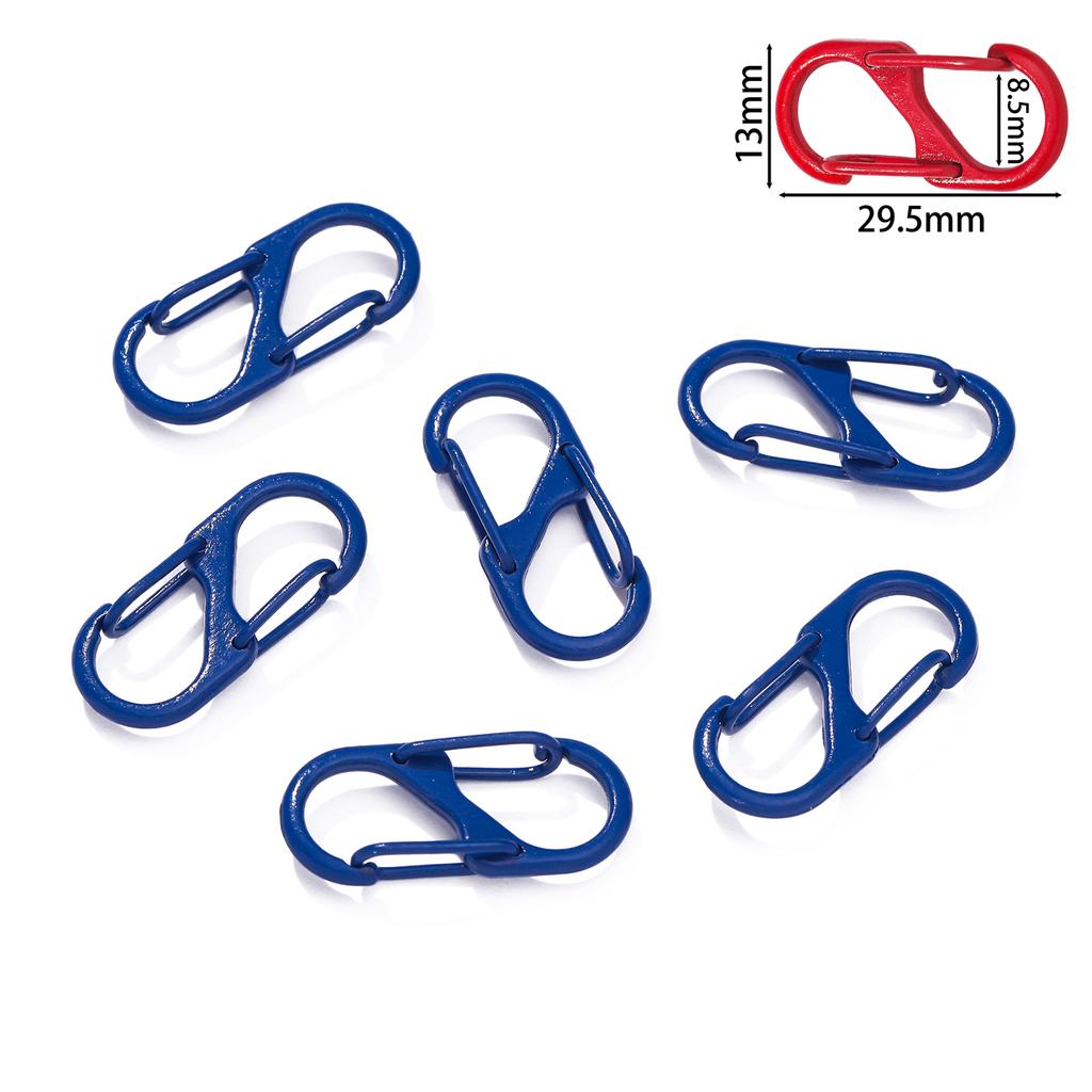 5Pcs/lot Colorful S Shape Spring Clasp End Clasps Hooks Chain Connectors For Bracelet Necklace DIY Jewelry Making Supplies