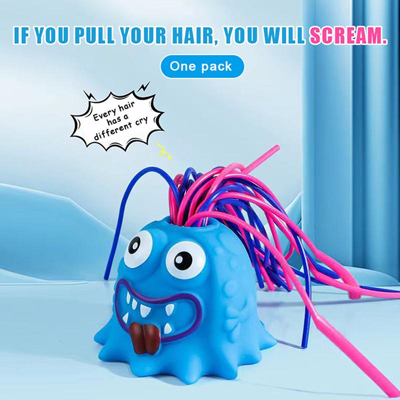 New Novelty Funny Hair Pulling Will Be Screaming Little Monster Kids Decompress Toys Christmas Creative Fun Educational Toys