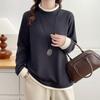 Navava NT3138 Basic Daily Inner Color Blocked TurTleneck Long Sleeve T shirT
