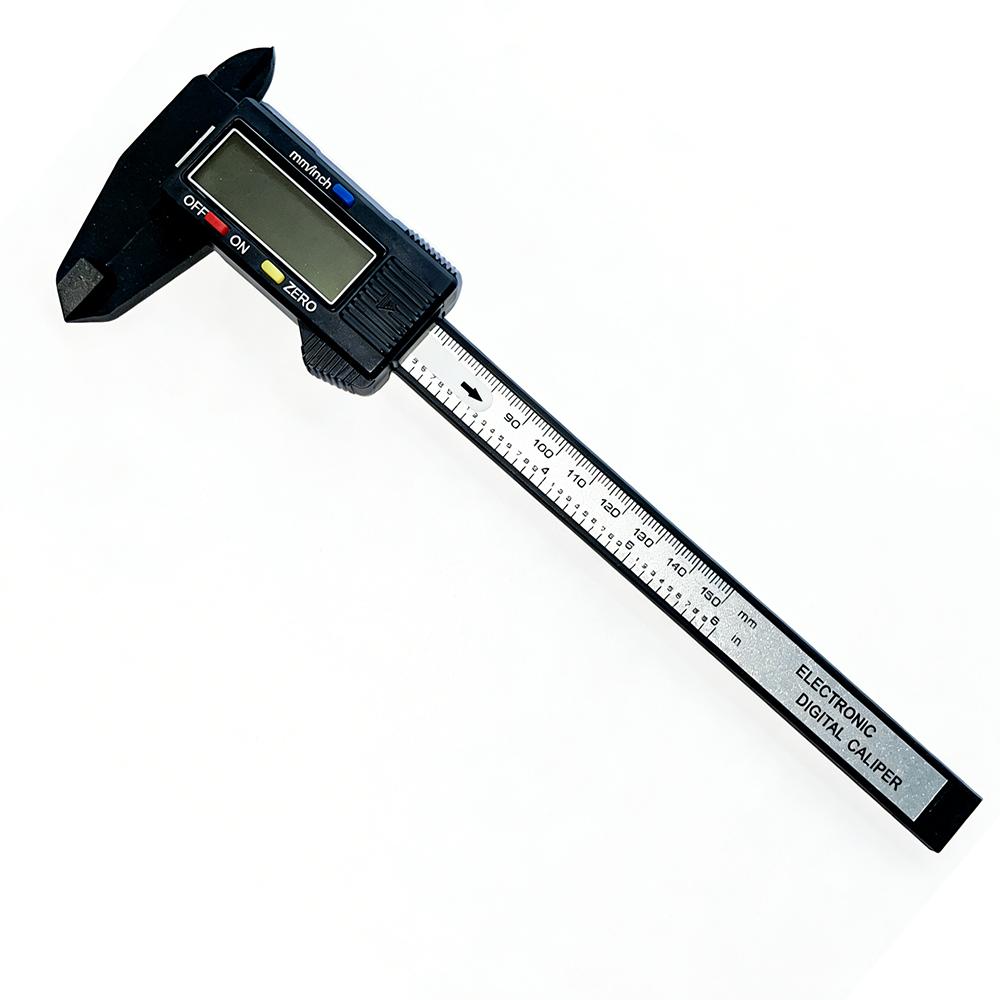 Koravo Electronic Digital Display Vernier Caliper 0-100-150mm All Plastic Digital Small Mini Silver Series Made in China 0-150 mm чёрный