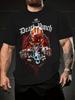 Das CULT Electric Album Cover Schwarzes Baumwoll-Nachdruck-T-Shirt Vollgröße S-5XL