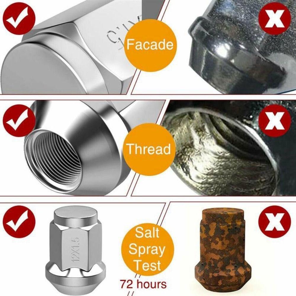 Car Accessories Replacement Wheel Lug Nuts Seat Steel Racing Bolt Screw Bolt Bolt Head Cover