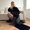 New Imitation Mink Fur Coat Women's Winter Extended Environmentally Friendly Artificial Fur Coat Loose and Advanced Sense