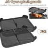 Air Fryer Splatter Guard for Foodi Max Double Zone AF400EU AF451EU AF400DE AF451DE Reusable Air Fryer Accessories