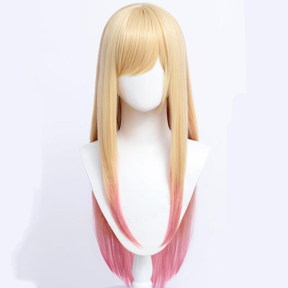 Marin Kitagawa Cosplay Parykk My Dress Up Darling Kostyme Halloween Parykk Med  Pannelugg Gul Rosa Lang Rett Lolita Parykk For Kvinner kjøp billig — fri  frakt, ekte anmeldelser med bilder — Joom, image size:960x960