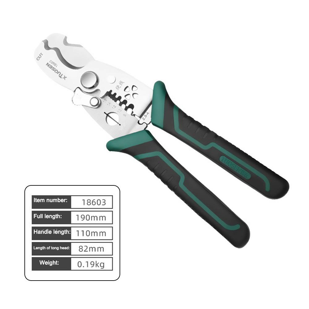 High-carbon Steel Wire Stripping Pliers Multifunctional Non-Slip Wire Stripping Tool Hand Tools Comfortable