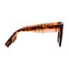 Burberry Large Square Frame Colour Block Acetate Irregular Sunglasses Women's Tortoiseshell Colour