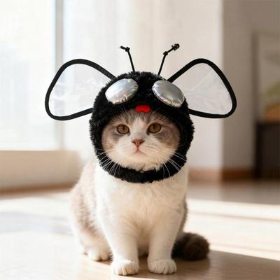 Playfulness Insect Hat For Cats Dogs Comfortable Costume Photo Props Hat A0KF