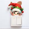Charming Santa and Reindeer Wall Decal, Perfect for Switches, A Must-Have For Christmas and New Year Celebrations