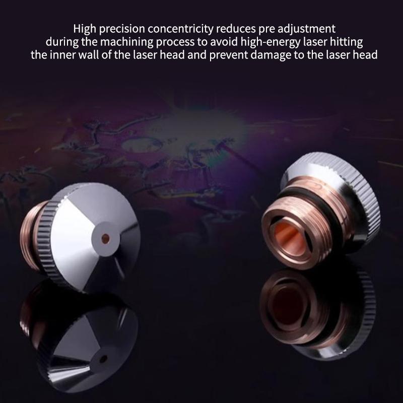 Double Layer DNE Laser Cutting Nozzle 1 PCS D15 M12 H15 High Power Fast Cooling For Sheet Metal Industry