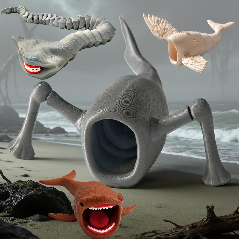 Neues Monster-Spiel Subnautica Tiefsee Actionfigur Modell, Räuber Fresser Bloop Gran Maja Monster Schreibtisch Ornament Spielzeug - 3D Gedruckt